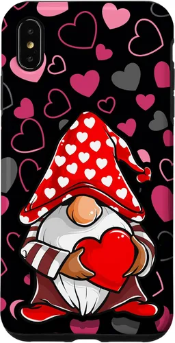 Vista 11 de Cute Gnome Valentine Heart Pattern Cozy Love Design Case for iPhone 17