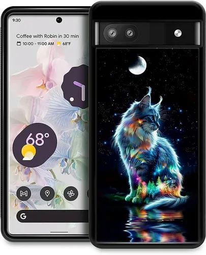 Vista 74 de Compatible con Google Pixel 4A 5G Mobile Case Creative Acrylic Panel trasero Silicona Protección Grip especialmente diseñado para Google Pixel 4A 5G