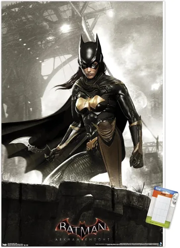 Vista 15 de Trends International DC Comics Video Game-Arkham Knight-Batgirl - Póster de pared, 14.72 x 22.37 pulgadas, versión enmarcada de madera de granero