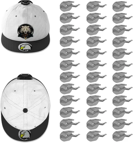 Vista 8 de Niunuerga Paquete de 16 Ganchos Adhesivos para Sombreros para Pared, Perchero Fuerte para Gorras de Béisbol, Organizador de Sombreros