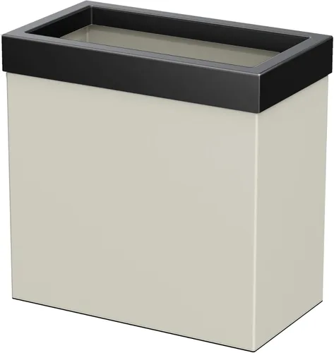 Vista 13 de Gatco Cubo de basura rectangular moderno, latón cepillado, cubo de basura de acero inoxidable con tapa extraíble, a prueba de fugas, capacidad de 3