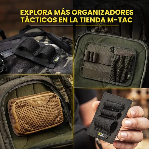 Vista 7 de M-Tac Bolsa táctica Insertar Organizador modular Utilidad Admin Bolsa Gancho Sujetadores - Llavero Negro