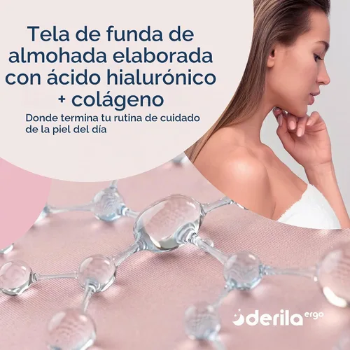 Vista 3 de Derila Ergo - Funda de almohada de mezcla prémium con funda de almohada