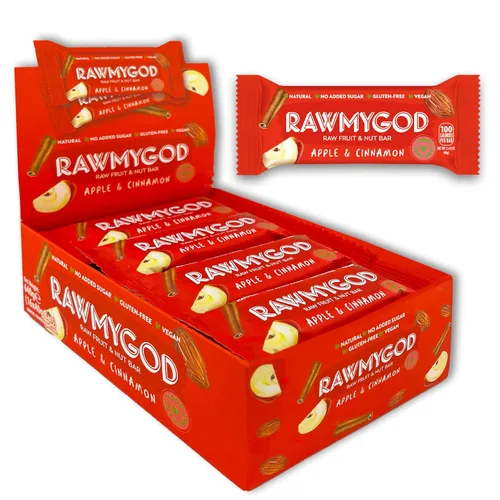 Vista 24 de RAWMYGOD Barras de Frutas y Nueces, Sin Gluten, Veganas, Sin Azúcar Añadida