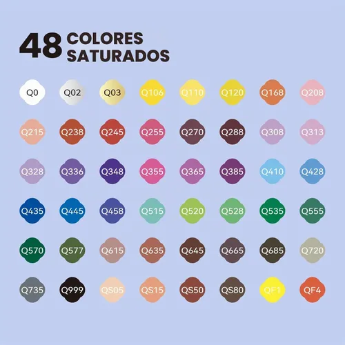 Vista 3 de Arrtx Bolígrafos de pintura acrílica de 48 colores, punta media de 0.118 in