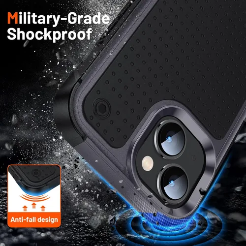 Vista 306 de Jeylly Funda para iPhone SE/Funda para iPhone 5S, Exterior de Plástico Duro que Absorbe Golpes + Interior de Silicona de Goma Defensor contra