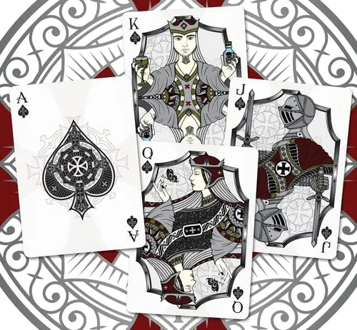 Vista 3 de Baraja de póquer especial de cartas naturales Stronghold de Gamblers Warehouse