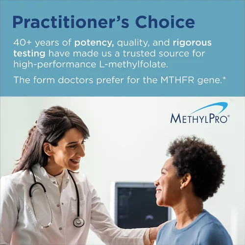 Vista 6 de MethylPro L-metilfolato 10 mg - L metil folato, suplemento de metilfolato para mujeres y hombres, vitamina B9 metilada (5-MTHF) para la salud
