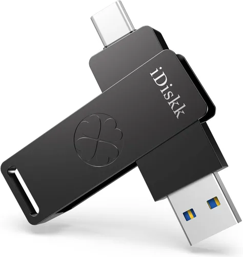 Vista 9 de 【Plug-Play】 iDiskk - Unidad flash SSD de alta velocidad de 256 GB de 1000 MB/S para iPhone 17/16/15/Plus/Pro/Pro Max, USB C iPad, MacBook