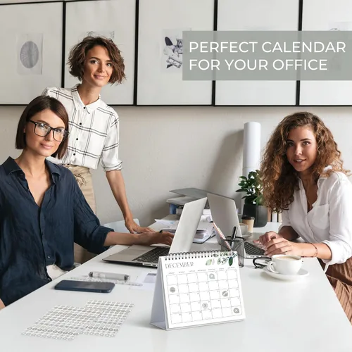 Vista 7 de Calendario estético de escritorio 2026 – Funciona hasta diciembre de 2026 – Hermoso calendario de escritorio pequeño para una fácil organización