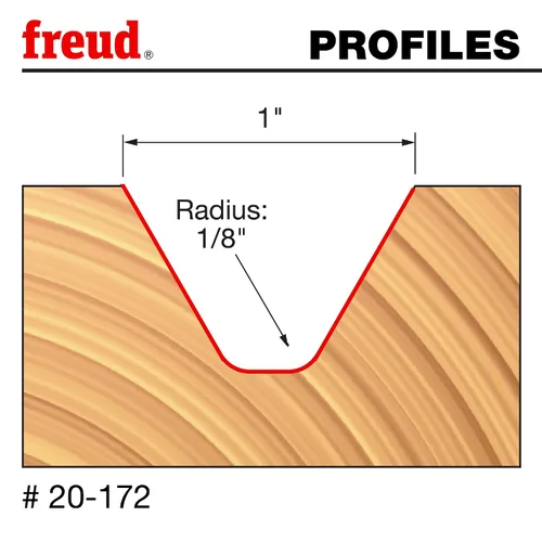 Vista 3 de Freud 20-172: Broca de letras de 1" (diámetro) con vástago de 1/4