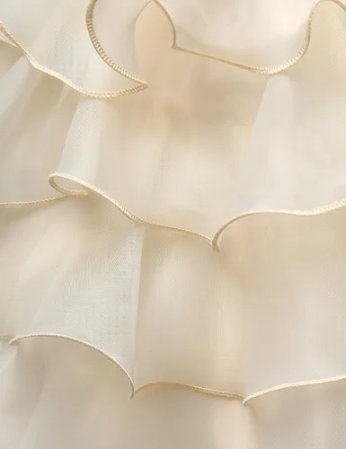 Vista 6 de NNJXD Vestido de niña con volados y encaje, para fiesta o boda
