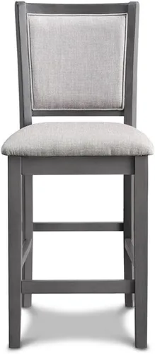 Vista 9 de New Classic Furniture Amy - Juego de mesa de comedor de 5 piezas, color gris