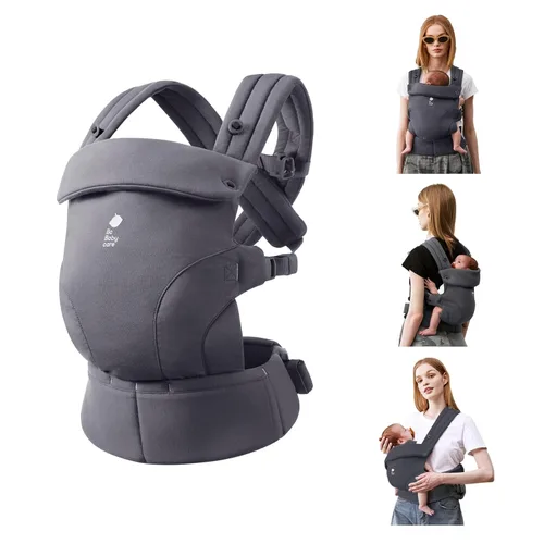 Vista 7 de Bc Babycare CocoonGo Portabebés – Portabebés CloudTouch Suave y Ergonómico para 7–44 libras Fácil de Usar, Ajuste Ajustable, Listo para Viajar