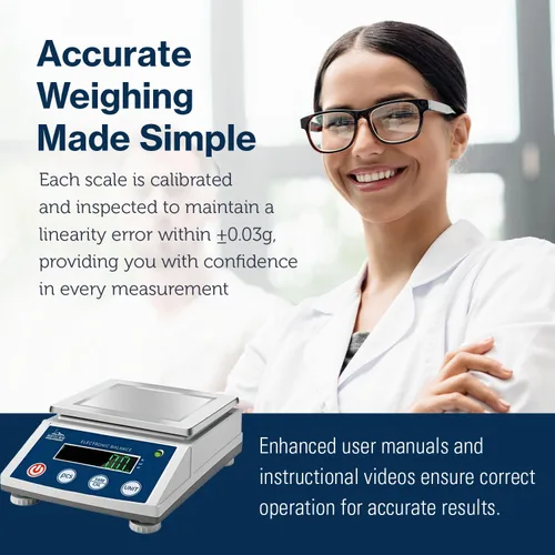 Vista 6 de Seattle Alki Scientific Lab Scale 105.82 oz x 0.00 oz Empresa USA Balanza de alta precisión para laboratorios