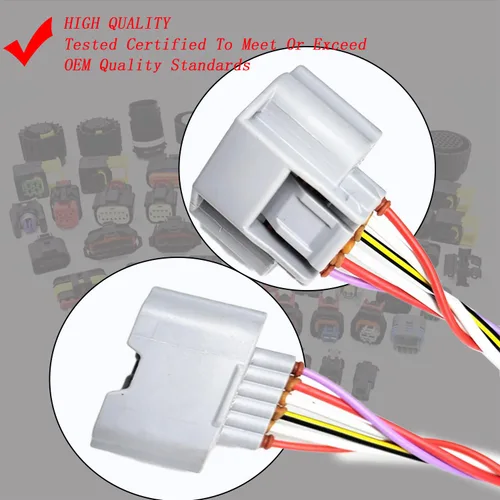 Vista 8 de Sensor de flujo de aire masivo Conector Conector de Coleta Arnés 22680-1MG0A AFH60M-39 Reemplazo para Nissan Infinity