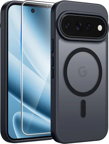 Vista 147 de FNTCASE - Funda para iPhone 16 Pro: magnética, mate, translúcida, de grado militar, protectora contra caídas, resistente, fina, duradera y a prueba