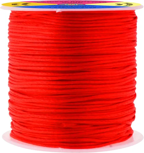 Vista 29 de Mandala Crafts Cordón de satén de cola de rattail de 0.02 in para nudos chinos de macramé