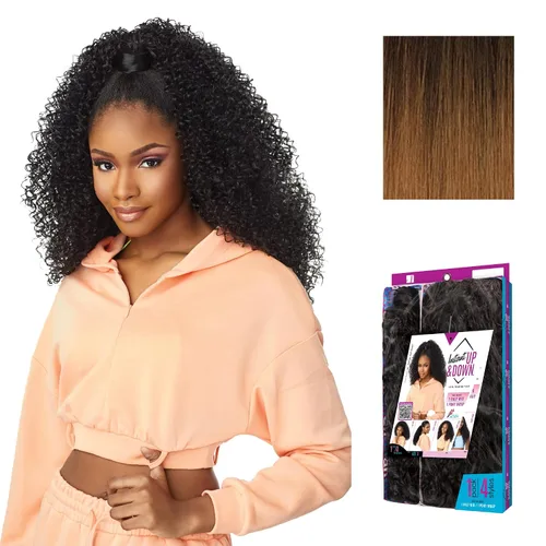 Vista 15 de Sensationnel Instant Updown Halfwig Pony-Iud 3, 1 JETBLACK