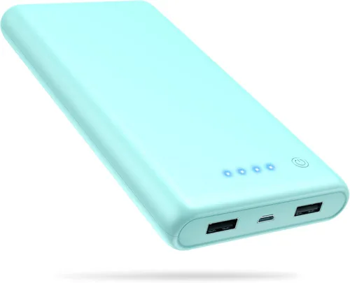 Vista 8 de Cargador portátil de 25800 mAh, cargador de teléfono portátil de carga rápida de 5 V/3 A, 3 puertos USB, batería externa, paquete de batería