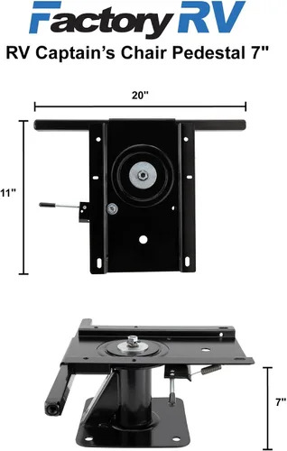 Vista 5 de ToughGrade Pedestal de 7" para silla de capitán RV Base de silla de cámper