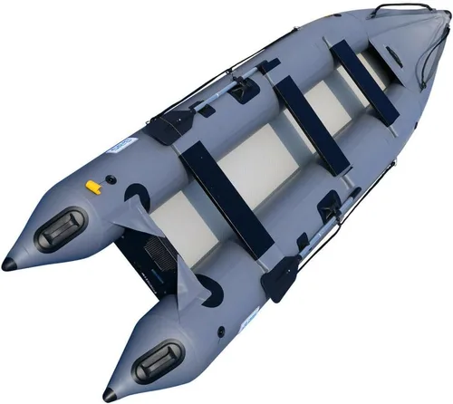 Vista 8 de BRIS Bote inflable de 14.1 pies Kayak inflable 3 persona Kayak canoa pesca poonton barco