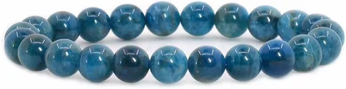 Vista 19 de Brazalete Justinstones de piedras semipreciosas, gemas de 8 mm, redondas, elástico, de 7 pulgadas, unisex Ojo de tigre azul de grado A