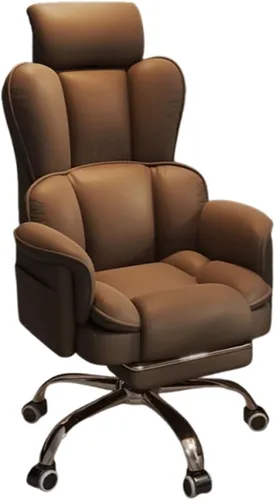Vista 10 de Big and Tall Office Chair with Armrests Executive Chair with Footrest and Spring Lumbar Support High Back Leather Ergonomic Chairs Adjustable Height