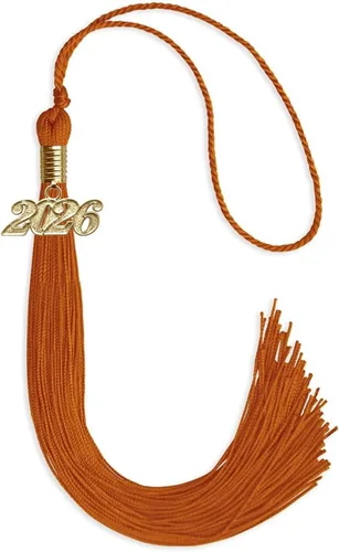 Vista 158 de Endea Graduation - Borla de un solo color con fecha dorada (Oro Antiguo, 2020)
