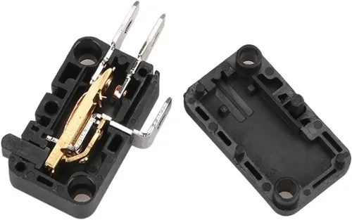 Vista 3 de HEXEH Interruptor de límite V-15-1C25 Negro de tamaño pequeño Mini Punto Acción/Límite/Carrera/Interruptor de viaje Cobre (10 piezas)