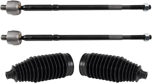 Vista 203 de TRQ Kit de dirección delantera con barra de acoplamiento de fuelle de piñón y cremallera compatible con Toyota Echo 2000-2005