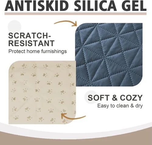 Vista 4 de Ameritex Funda de sofá impermeable para asientos, funda de sofá para perros, funda de sofá para mascotas, funda de terciopelo para silla, sofá