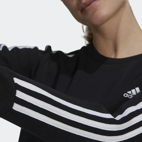 Vista 59 de adidas Sudadera Essentials de forro polar con 3 rayas para mujer