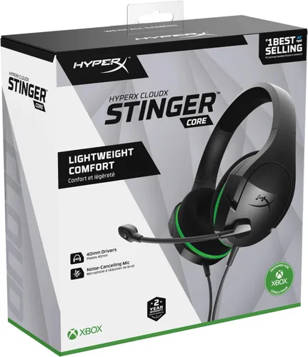 Vista 10 de HyperX CloudX Stinger Core - Official Licensed for Xbox Gaming Headset with In-Line Audio Control Immersive In-Game Microphone