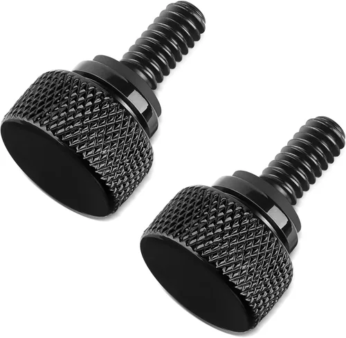 Vista 8 de Amazicha Tornillo de asiento de guardabarros de acero inoxidable, 2 unidades, rosca cromada de 1/4 "-20 compatible con Harley Davidson Touring