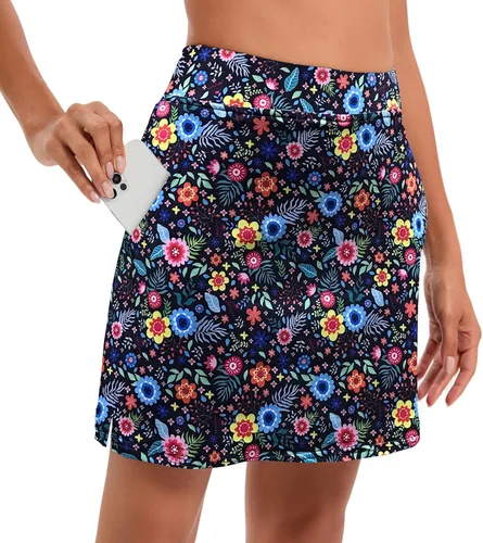 Vista 3 de Oyamiki - Falda pantalón deportiva para mujer, diseño ligero ideal para tenis, correr, entrenamiento, deporte y golf