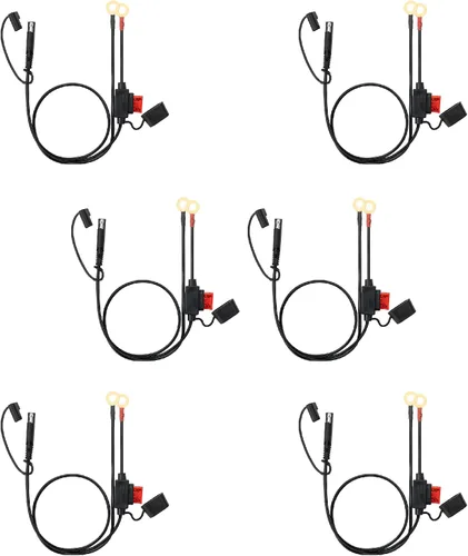 Vista 16 de Bates - Conector de batería SAE, arnés de terminal SAE a junta tórica, conector de batería de 2 pines, 2 pies, 1 paquete, 10 AWG