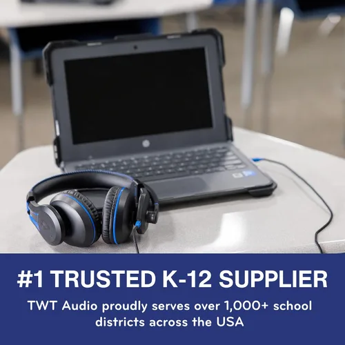 Vista 6 de TWT Audio Duro, TW210 (2.ª generación) Auriculares negros con cable premium con micrófono reductor de ruido (conector de 0.138 in)