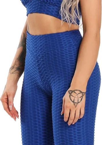 Vista 71 de SEASUM - Pantalones de yoga de cintura alta para mujer, con control de abdomen y realce de glúteos, leggings favorecedores para entrenar y correr