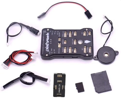 Vista 6 de Readytosky Pixhawk PX4 Controlador de vuelo Pixhawk 2.4.8 32 Bit tablero de control de vuelo+interruptor de seguridad+zumbador+divisor I2C módulo