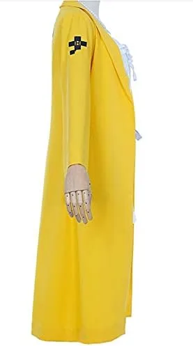Vista 6 de Danganronpa V3 Killing Harmony Cosplay Angie Yonaga Disfraz de Halloween Amarillo Chaqueta Abrigo
