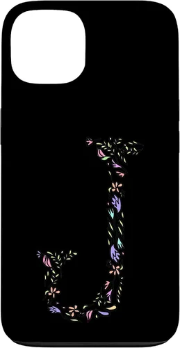 Vista 7 de Letter J Floral Monogram Vintage Initial Personalized Gift Case for iPhone 17