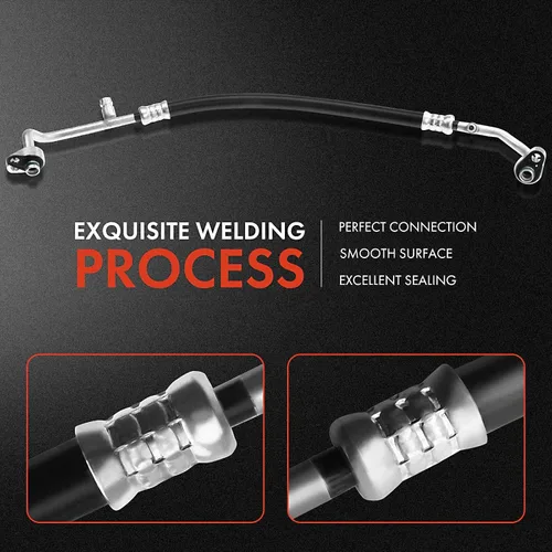 Vista 5 de A-Premium Conjunto de manguera de línea de descarga de A/C compatible con Honda Civic, 2006-2011, 1.8L, compresor a condensador
