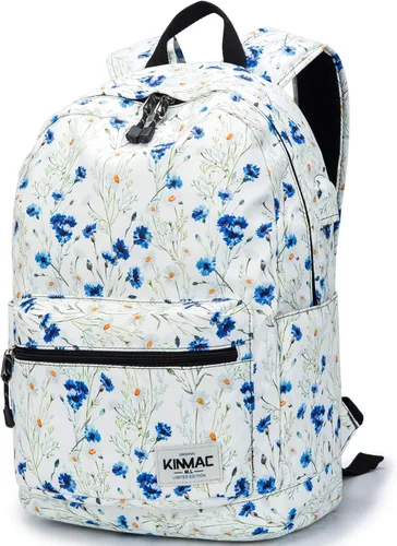 Vista 20 de Kinmac Mochila resistente al agua para laptop con puerto de carga USB para laptop de hasta 15.6 pulgadas (bordado)
