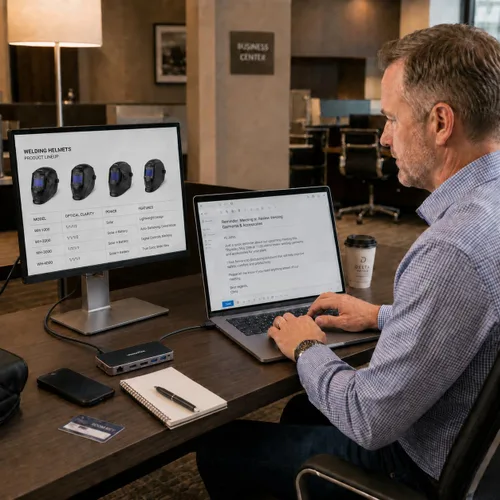 Vista 8 de VisionTek VT350 Hub portátil USB-C para monitor dual, 1 DP, 1 HDMI, 2 USB-A, 1 Ethernet, 1 USB-C para Windows/MacOS/ChromeOS/iOS Dual Display via