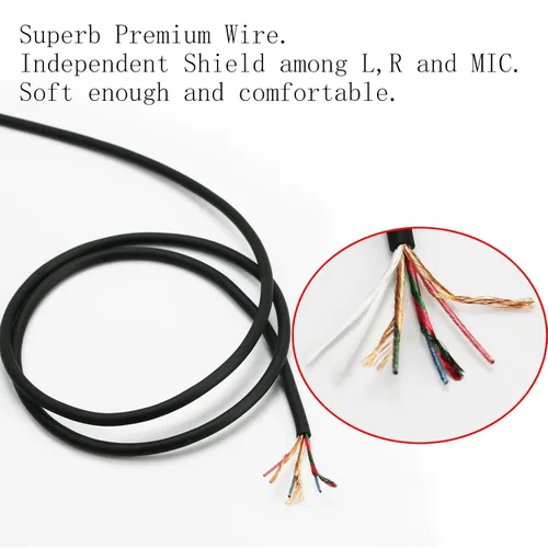 Vista 3 de NewFantasia Cable de audio de repuesto compatible con auriculares SteelSeries Arctis Nova 3 para juegos de 6.6 ft/6.6 pies