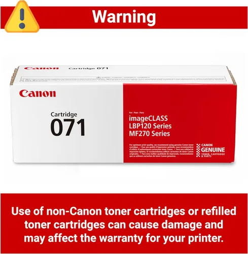 Vista 4 de Canon Cartucho de tóner negro 071 original compatible con LBP122dw, MF272dw, MF273dw, MF275dw