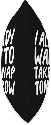 Vista 2 de Nappers Unite 6000 I Already Want to take Tomorrow Naps - Almohada de regalo, 16 x 16 pulgadas, multicolor