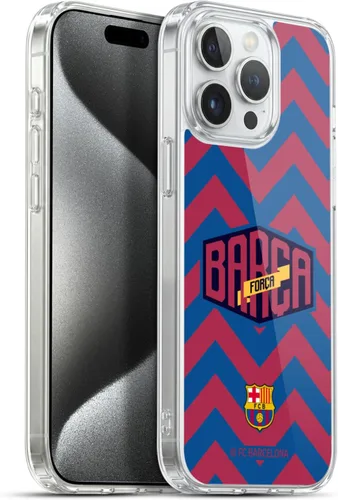 Vista 70 de Head Case Designs Funda de gel con licencia oficial del FC Barcelona con logotipo y patrón de Forca Barca [protección de grado militar] compatible