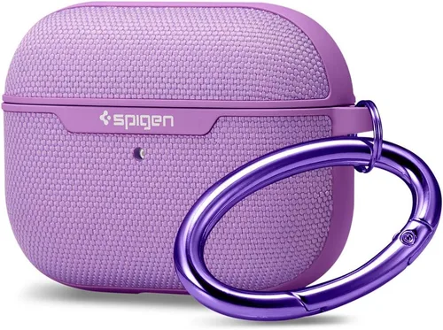 Vista 10 de Spigen Urban Fit - Funda para AirPods Pro (2019), funda de tela prémium con mosquetón, color negro
